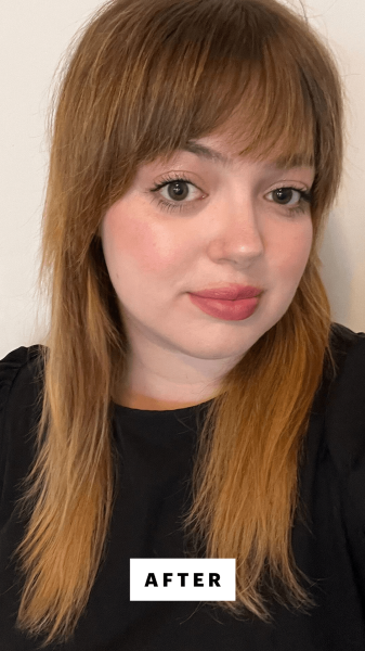 Hoffmann after using the Dyson Airstrait Straightener